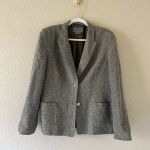 Original vintage Jaeger blazer, very light olive green, and cream.